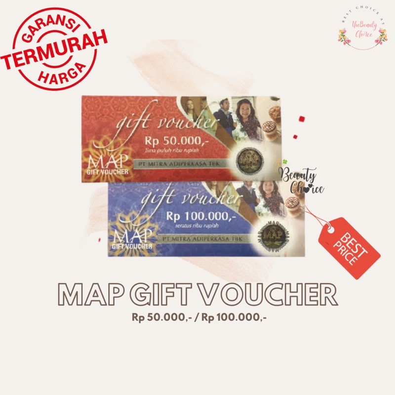 Jual MAP GIFT VOUCHER Rp 50.000,- / Rp 100.000,- | Shopee Indonesia