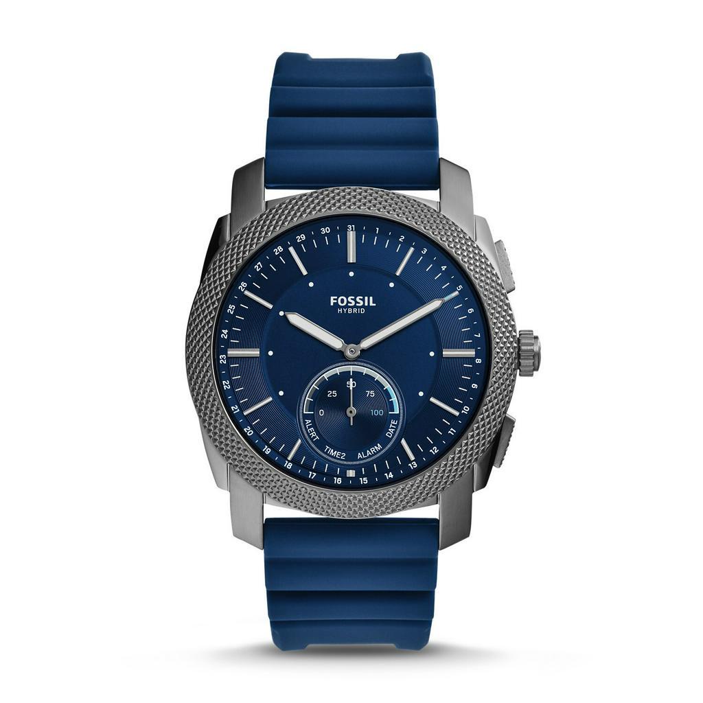 Jual Fossil Hybrid Smartwatch Machine Blue Silicone [FTW1195