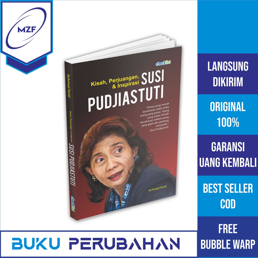 Jual Original Buku Motivasi Biografi Kisah Perjuangan And Inspirasi Susi Pudjiastuti Shopee 1571