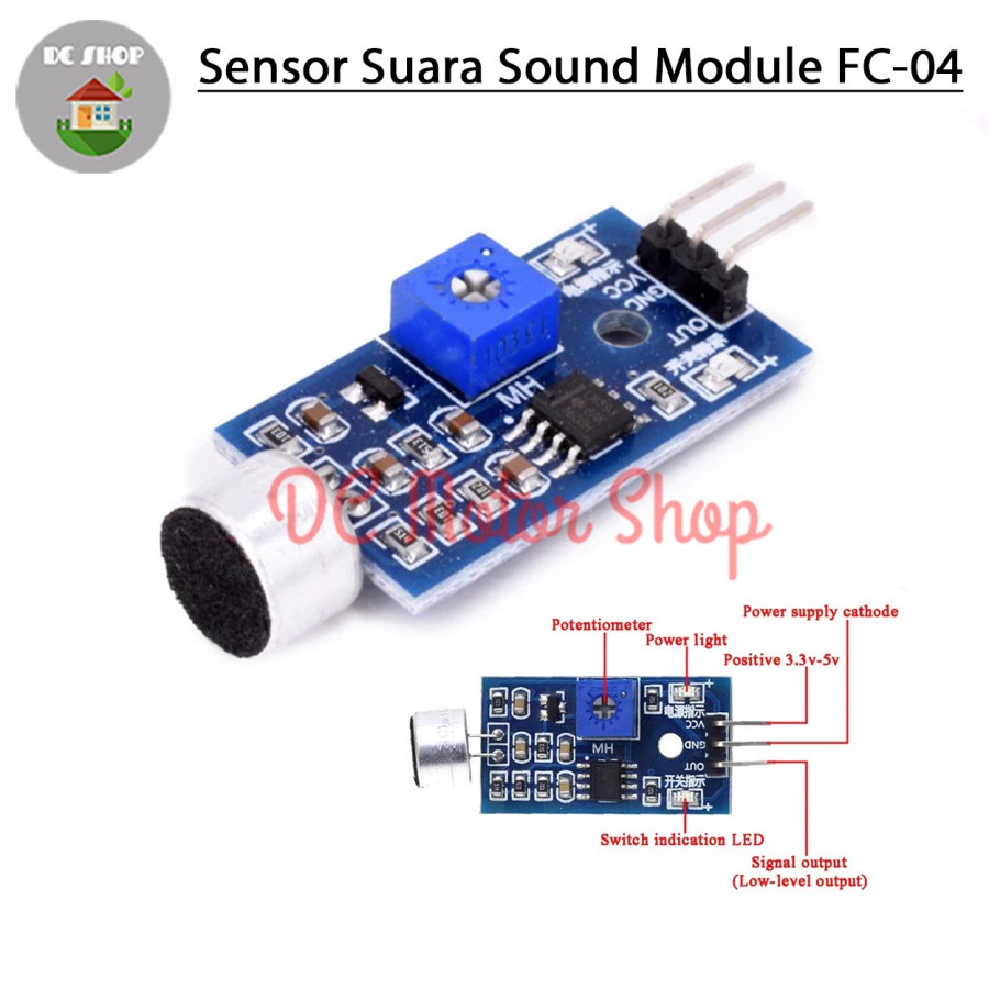 Jual Sensor suara Sound Module untuk Mendeteksi Suara Dan Siulan FC04