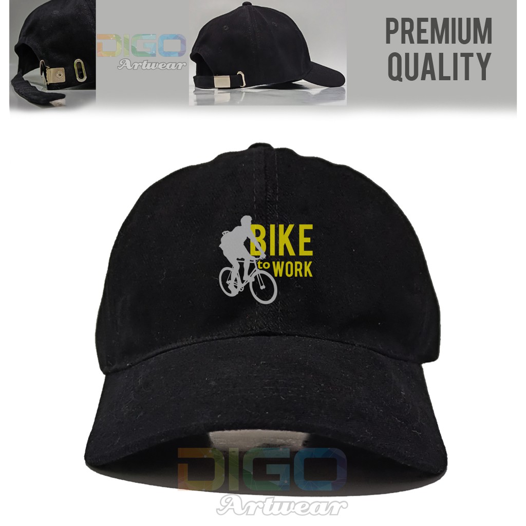 Jual [ cod ] topi bike to work baseball premium raffel cakop besi caps ...