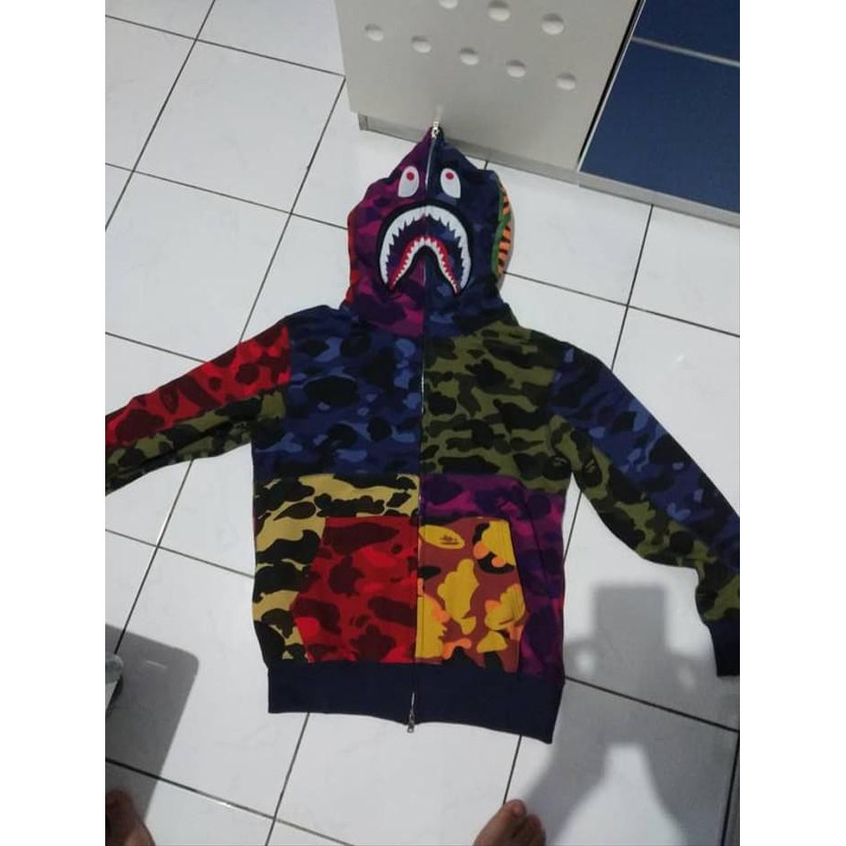 Bape mix cheap camo hoodie harga