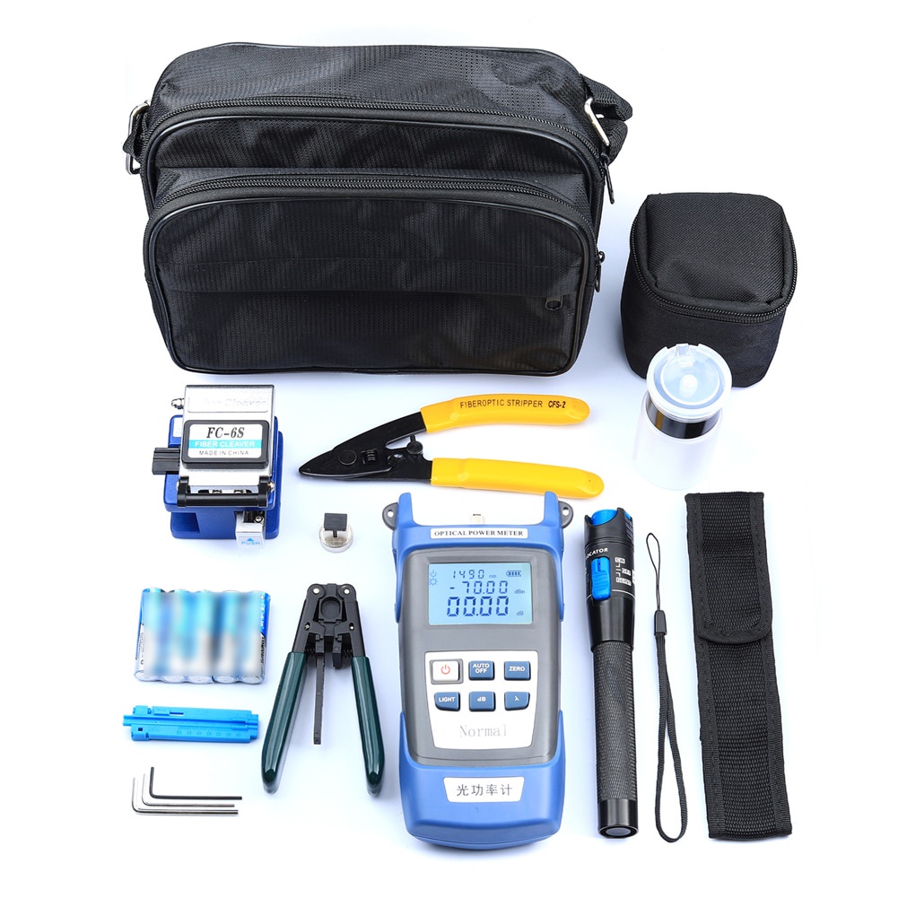 Jual PREORDER Fiber Optic FTTH Tool Kit Optical Power Meter Fiber ...
