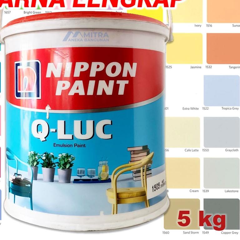 Jual QLUC WARNA LENGKAP NIPPON PAINT CAT DINDING INTERIOR 4.5 KG