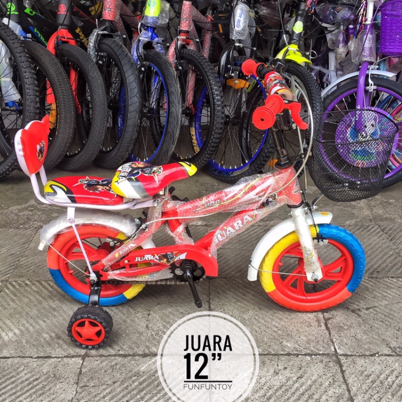 Jual SEPEDA ANAK JUARA 12” VELG RACING BAN ANTI BOCOR | Shopee Indonesia