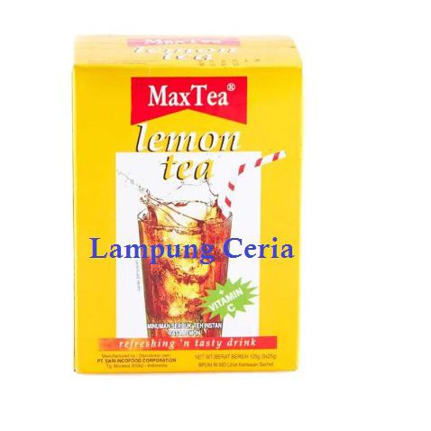 Jual Teh Lemon Maxtea Lemon Tea Box 5x25g | Shopee Indonesia