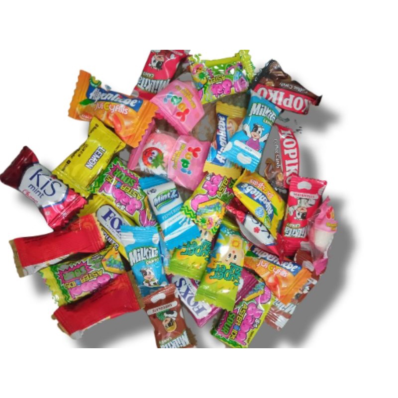 Jual Permen mix campur 25 pcs (kopiko, ting-ting garuda, big bublle ...