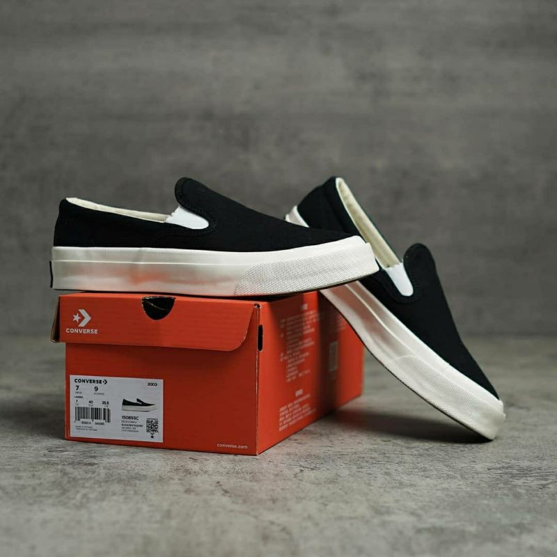 Jual Converse Deck Star 67 Slip Black White Shopee Indonesia