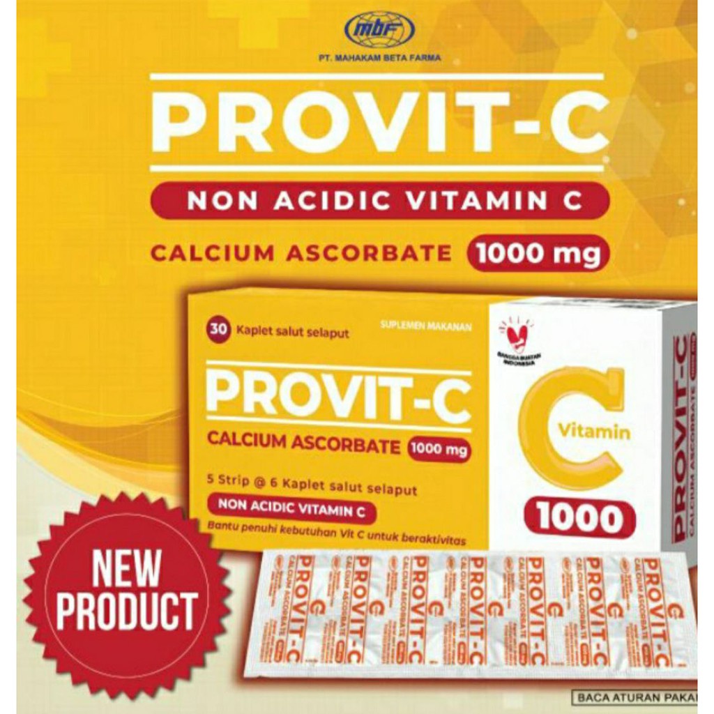 Jual ProvitC Calcium Ascorbat 1000 mg / Daya Tahan Tubuh Shopee