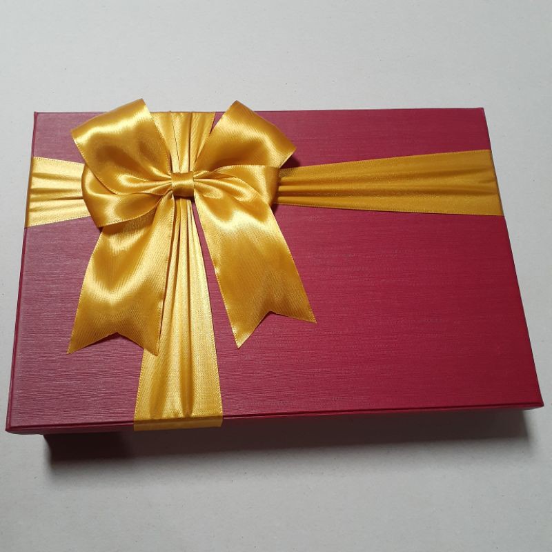 Jual GiftBox Cantik Merah Apollo bisa custom ukuran silakan chat ...