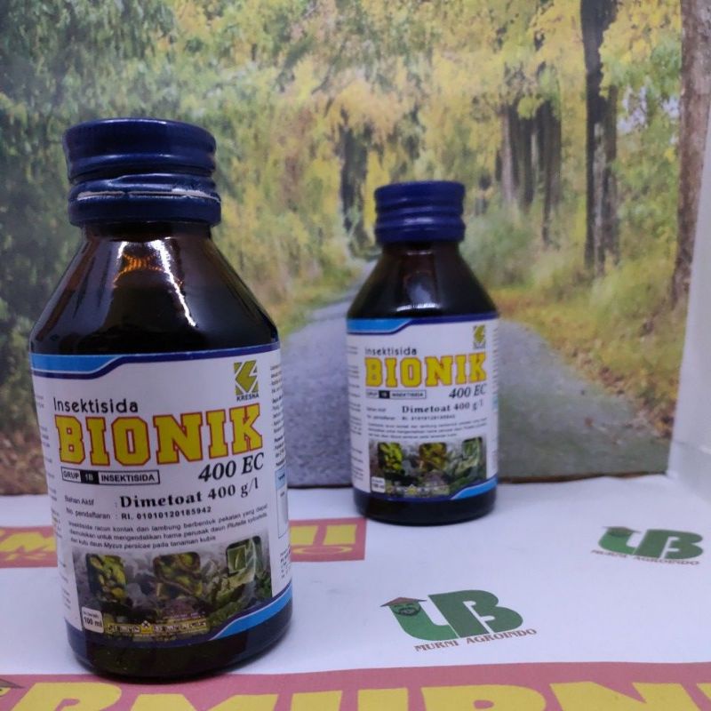 Jual Insektisida BIONIK 400EC 100ml Botol kaca racun lalat sapi, ulat ...