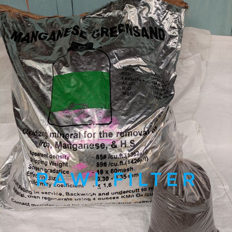 Jual Manganese Greensand 1kg media Filter Air Shopee Indonesia