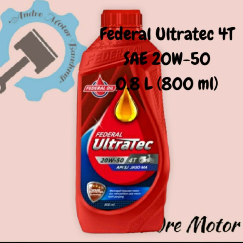 Jual Oli Federal Ultratec 4T SAE 20W-50 0.8 Liter | Shopee Indonesia