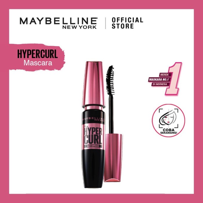 Jual Maybelline Volum Express Hypercurl Waterproof Mascara Make Up Very Black 5 Ml Smudgeproof 9452