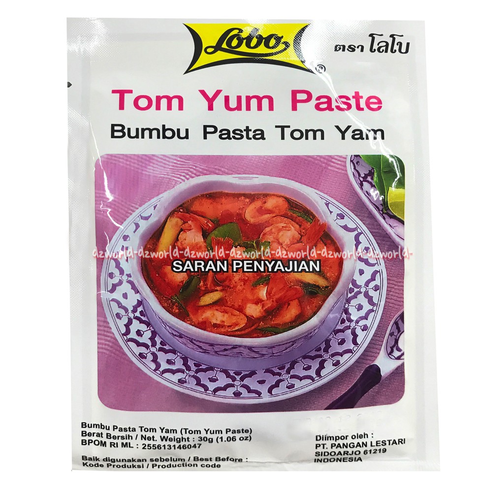 Jual Lobo Tom Yum Paste 30gr Bumbu Pasta Tom Yam Instan Praktis Bumbu