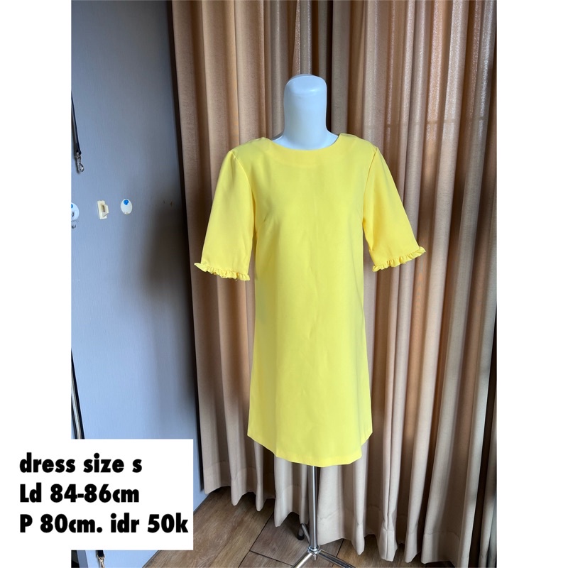 Jual preloved dress kuning/dress warna kuning | Shopee Indonesia