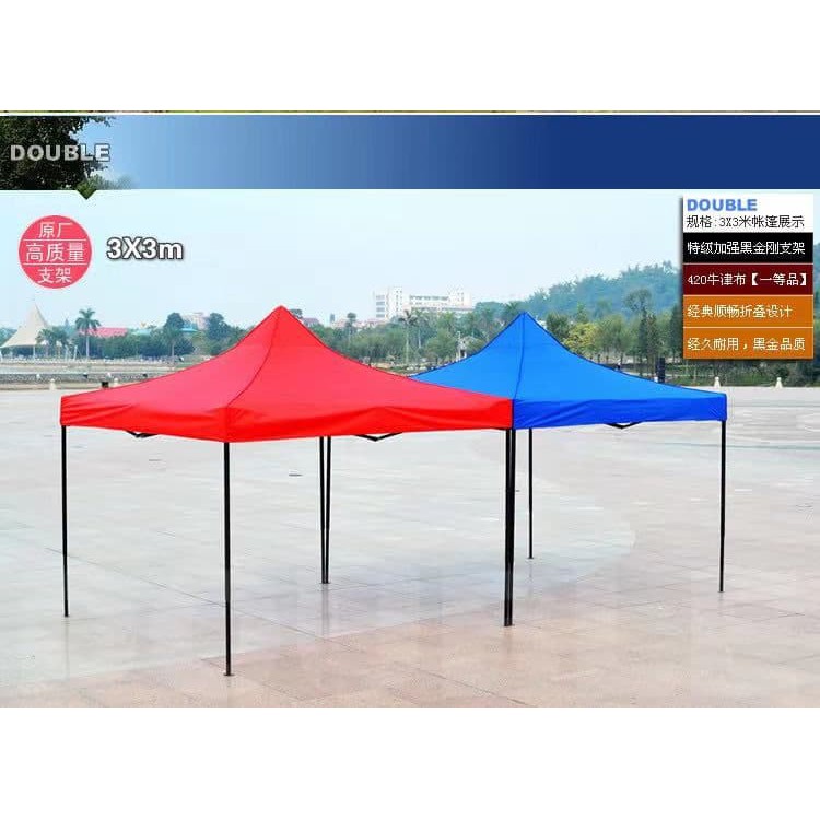 Jual ATAP TERPAL TENDA Bahan Polyester Import Lipat 2x2 3x3 Murah 420D ...
