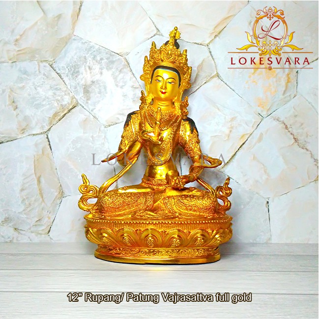 Jual Patung Rupang Arca Logam Vajrasattva Inch Full Gold Shopee Indonesia