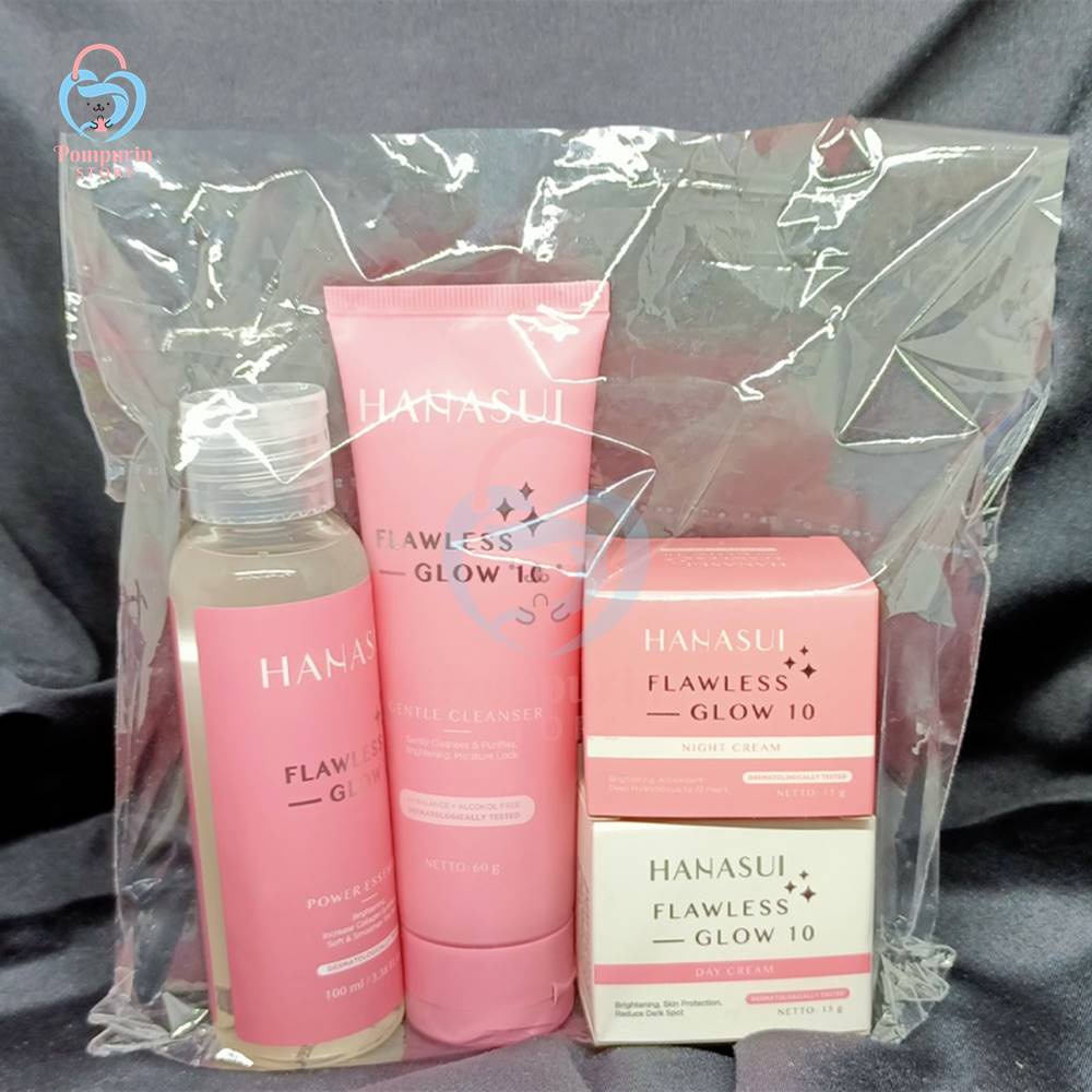 Jual Paket Hanasui Flawless Glow 10 Series 4in1 / Paket Hanasui Acne