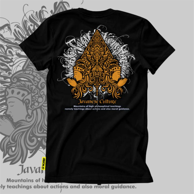 Jual Kaos Jawa Wayang Gunungan Javanese Culture Shopee Indonesia