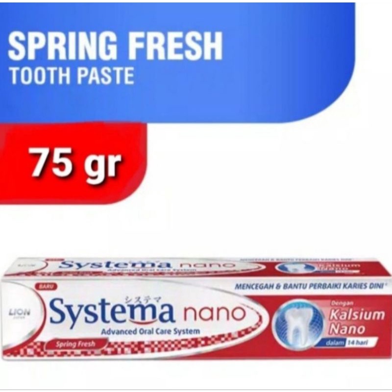 Jual SYSTEMA Odol Kalsium Nano 75 gr pasta gigi spring fresh / menthol ...