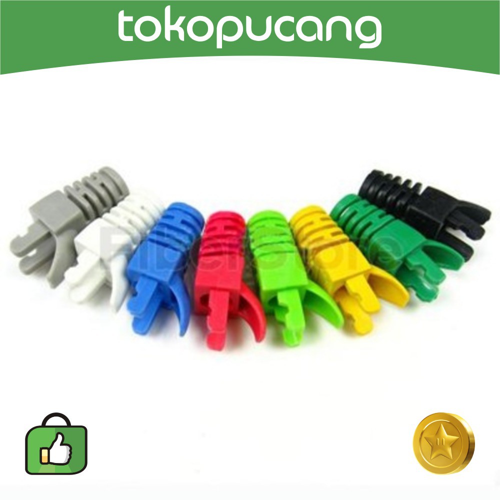 Jual Plug Boot RJ45 Cat5 Taiwan | Pelindung RJ45 | Jaket RJ45 | Cover ...