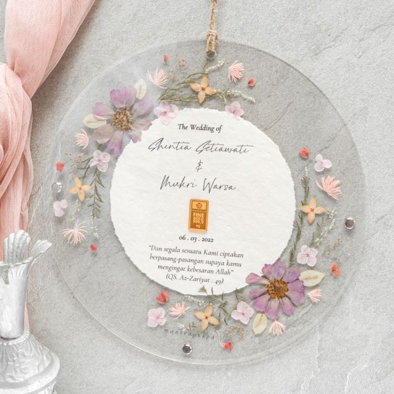 Jual Mahar Frame D30-BACKGROUND akrilik bingkai pernikahan acrylic