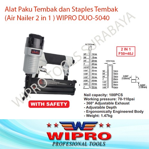 Jual Air Nailer In Paku Tembak Staples Tembak Wipro Duo Duo Shopee Indonesia