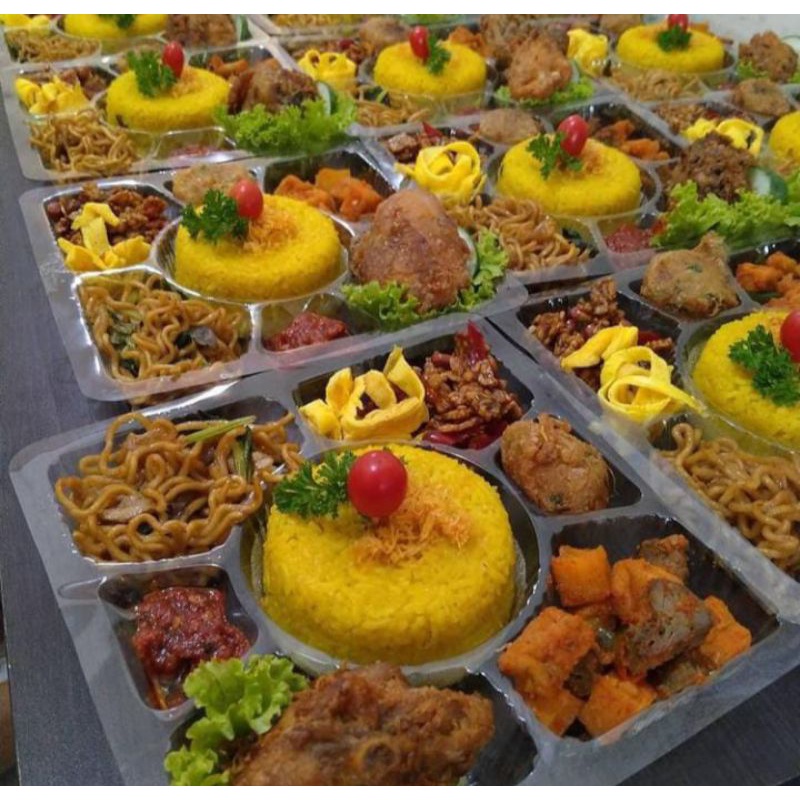 Jual Nasi kuning 25 ribu per Box / Nasi box/Bento Karakter/Tumpeng ...