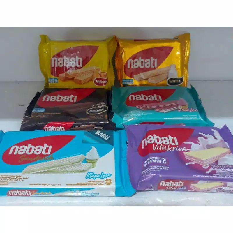 Jual WAFER NABATI ANEKA RASA KEMASAN POCKET | Shopee Indonesia