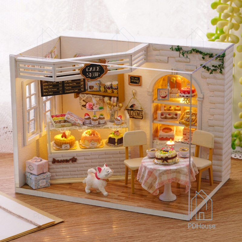 Jual (PDH) CUTE ROOM DIY HOUSE MINIATURE CAKE DIARY / MINIATUR RUMAH