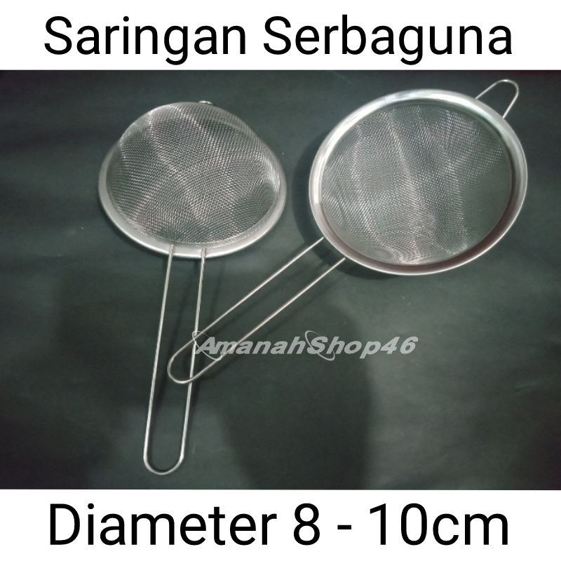 Jual Saringan Minyak Teh Terigu Stainles Serbaguna 2 Varian Diameter 8 10 Cm Termurah Shopee 3465