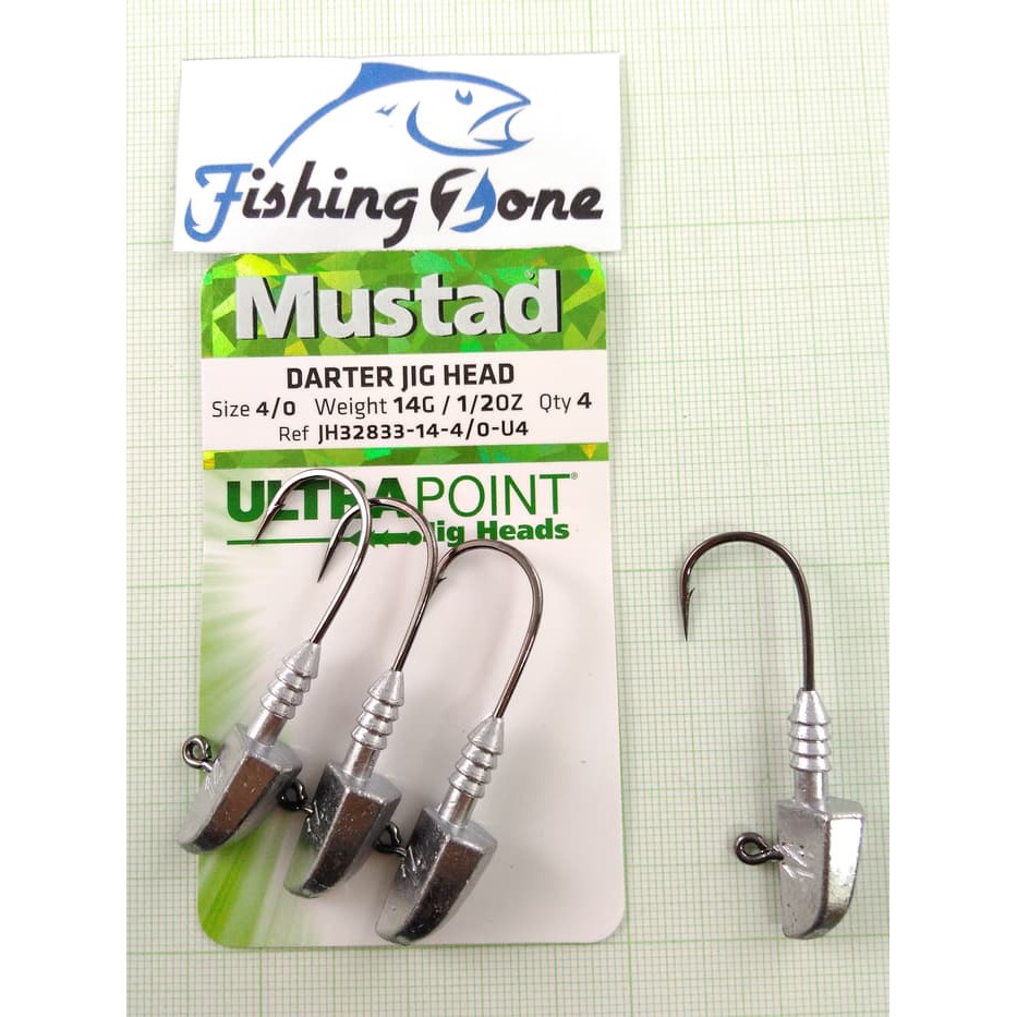 Mustad Darter Jig Head Sz 3/0 28g