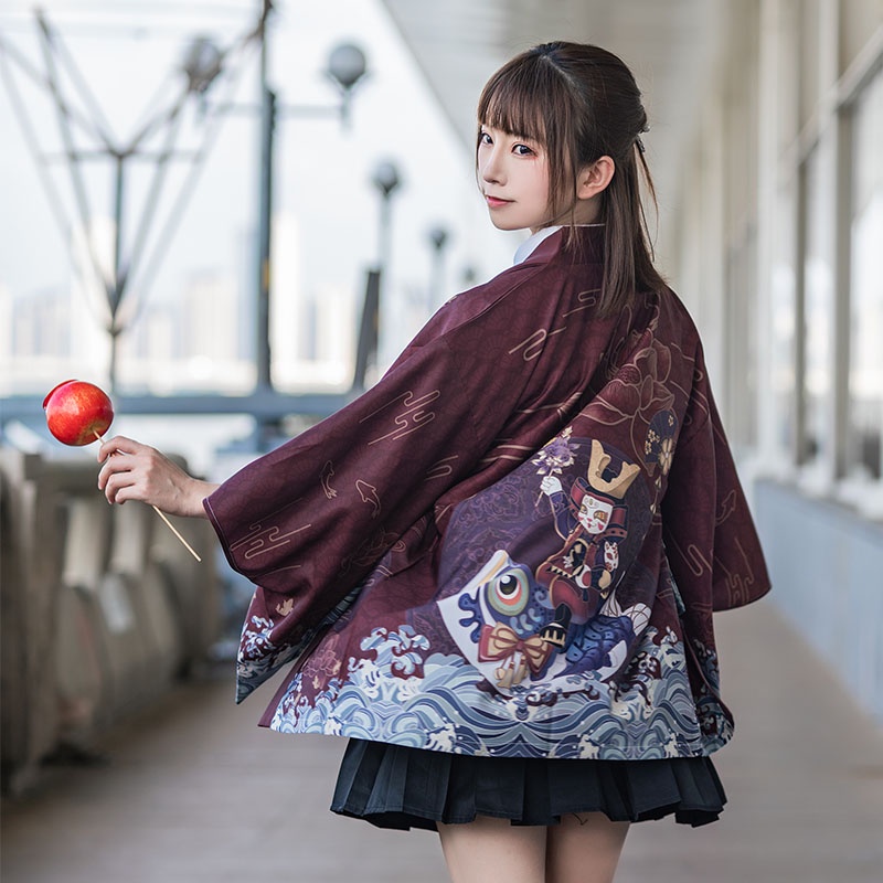 Wholesale Japanese Dragon and Phoenix Print Anime Cardigan Shirt Women Men  Traditional Yukata Asian Clothing Haori Obi Cosplay Kimono From  m.