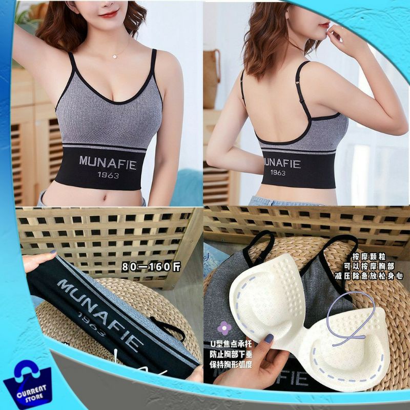 Sport Bra Munafie 1963 - Bra Gym Wanita Fashion Tanpa Kawat