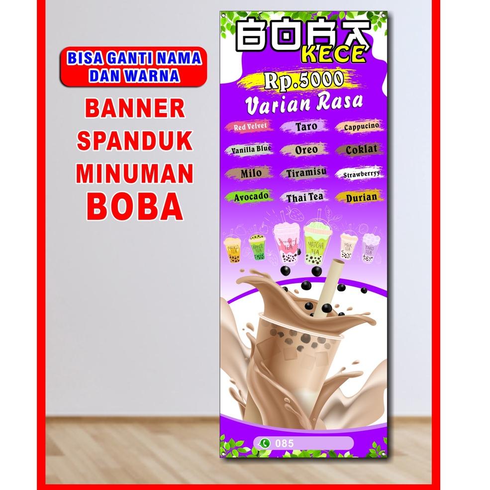 Jual STOCK TERUPDATE Cetak spanduk, banner, backdrop minuman boba ...