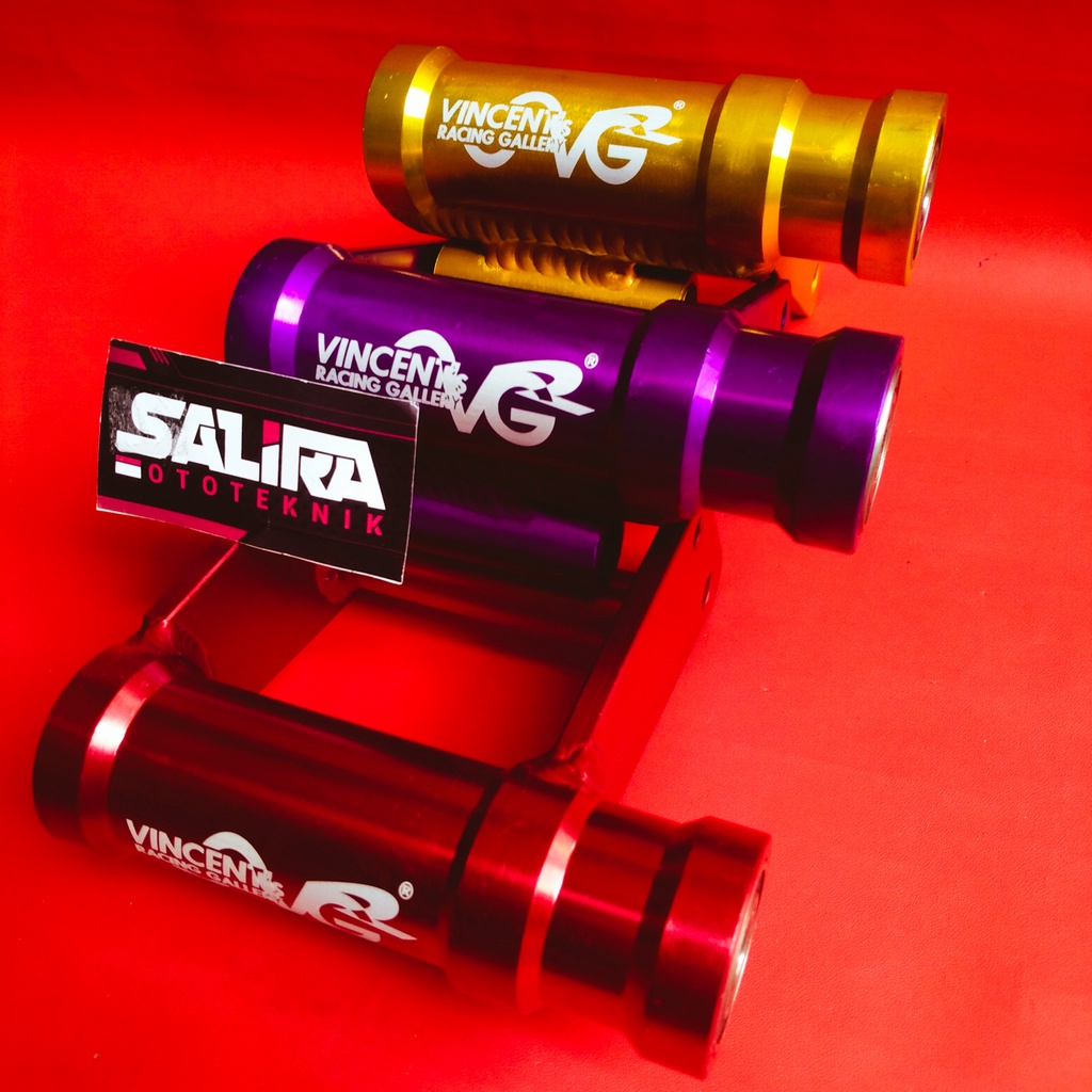 Jual Bisa COD Engine Mounting CNC Mio VRG Gold Merah Ungu Racing ...