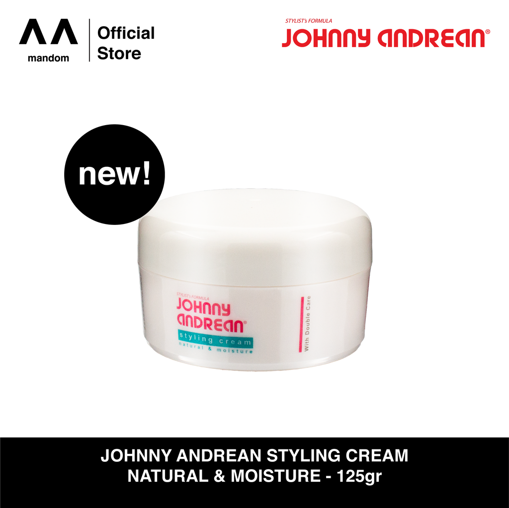 Jual JOHNNY ANDREAN Styling Cream Natural & Moisture 125gr Shopee Indonesia