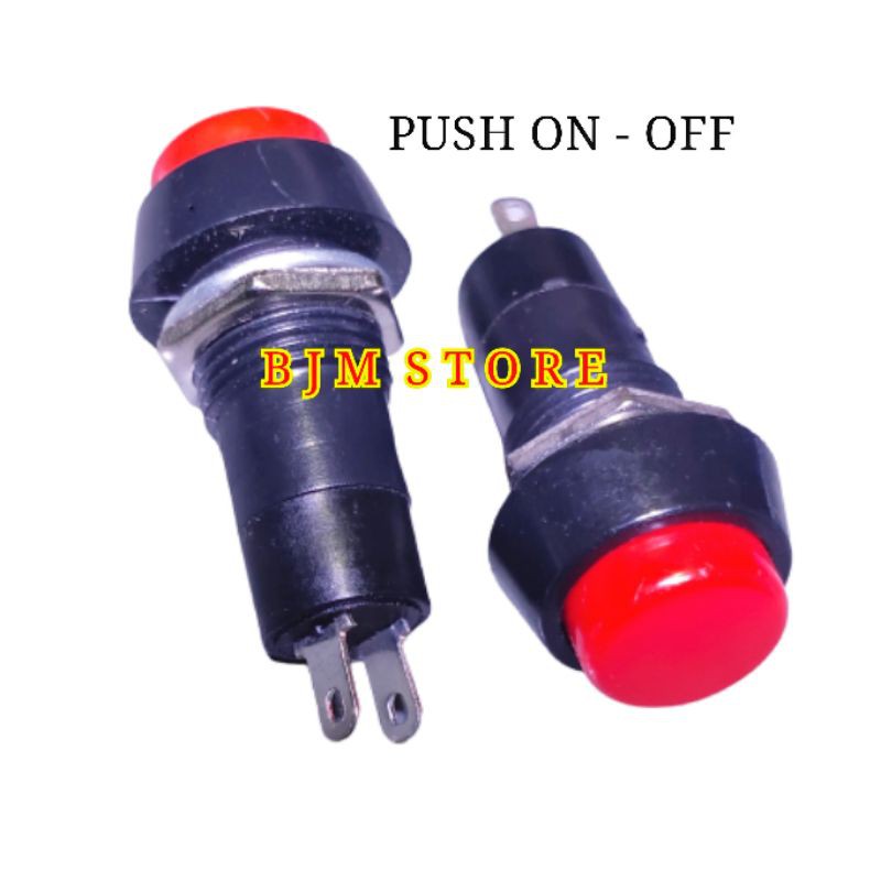 Jual SAKLAR PUSH ON - OFF - SWITCH PUSH ON OFF BULAT | Shopee Indonesia