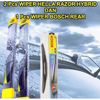 Jual Wiper Hella Razer Hybrid Cx7 3Pcs (Kn-Kr Dan Blkg) Original ...