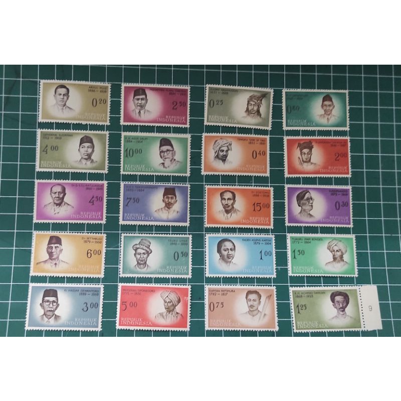 Jual Prangko Indonesia 1961 Pahlawan 20v Shopee Indonesia