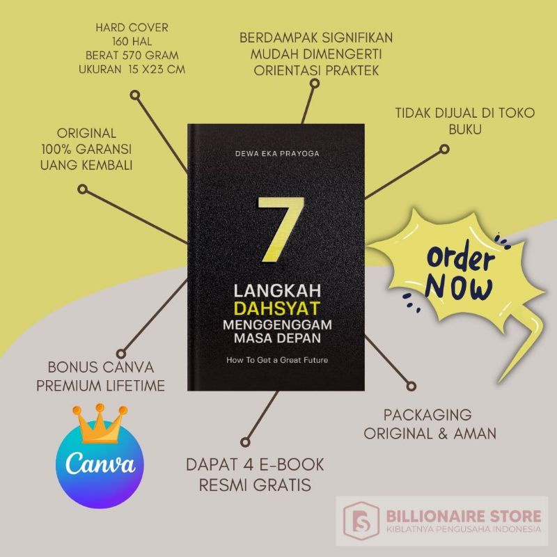 Jual Buku Billionaire Store Original 7 Langkah Dashyat Menggenggam Masa