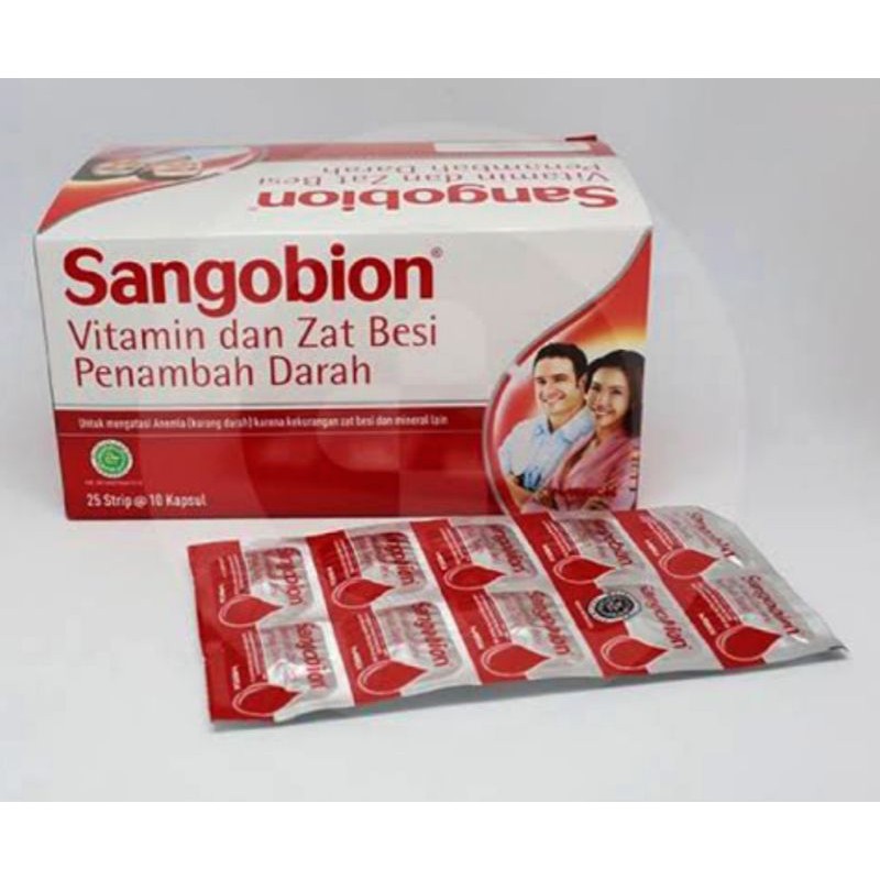 Jual Sangobion Kapsul/ Strip (isi 10 Kapsul) | Shopee Indonesia