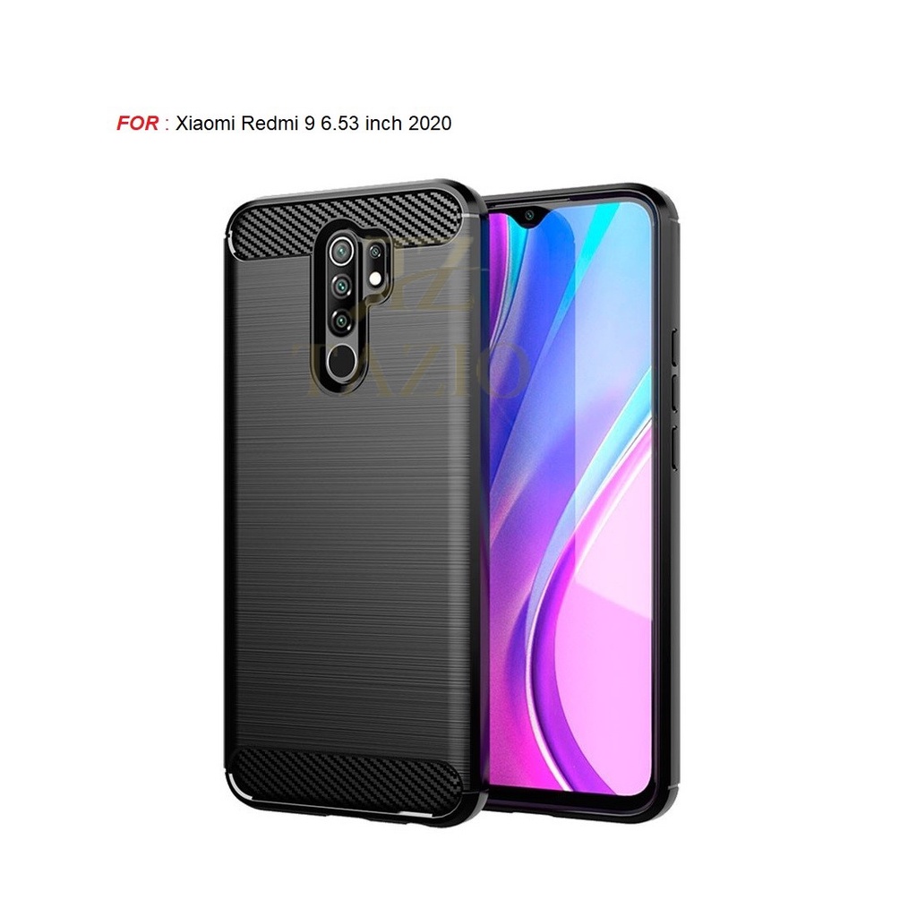 TAZIO CASE XIAOMI REDMI POCO M2 IPAKY RUGGED ARMOR CARBON PREMIUM TPU