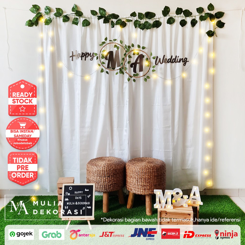 Jual Dekorasi Backdrop Lamaran Nikahan Aqiqah Background Bekdrop Paket