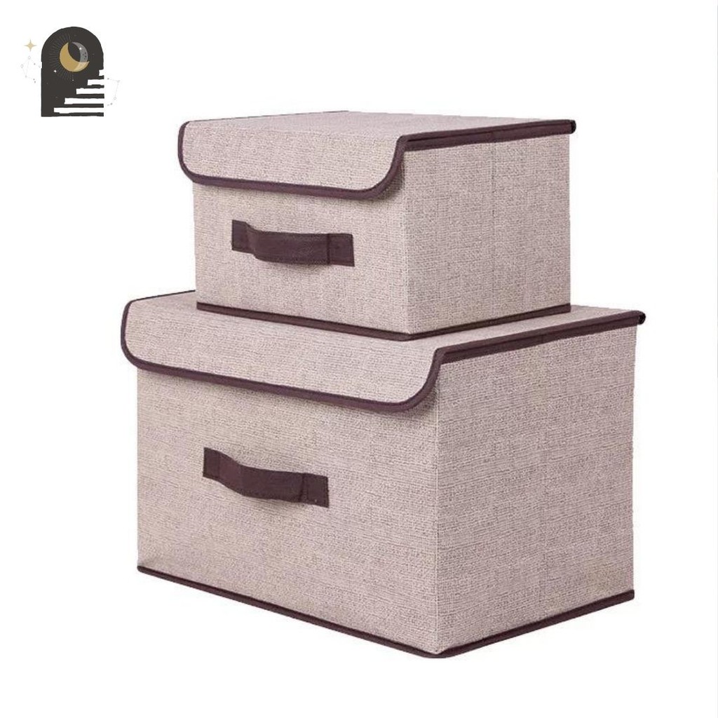 Jual Either.id | Tempat Penyimpanan Baju Pakaian Storage Box 2in1 Kain ...