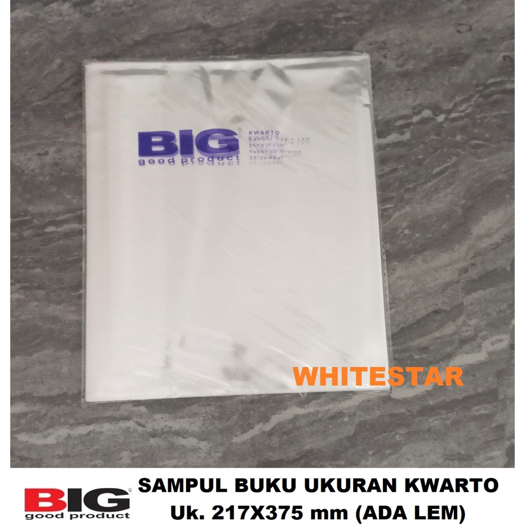 Jual Sampul Buku Lem Opp Sealing Big Uk Kwarto Quarto Set 25