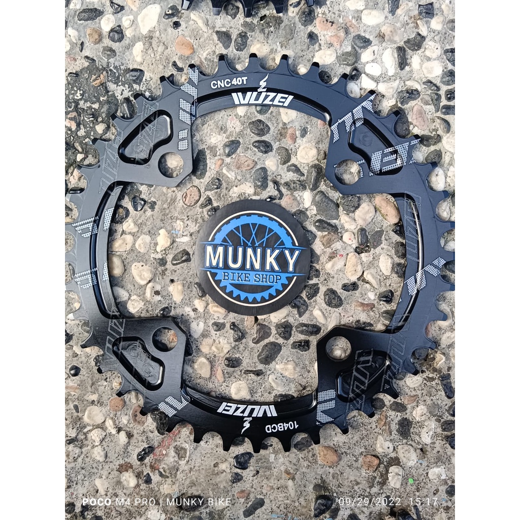 Jual Chainring Wuzei 40T 42T 44T 46T 48T 50T BCD 104 BCD narrow wide ...