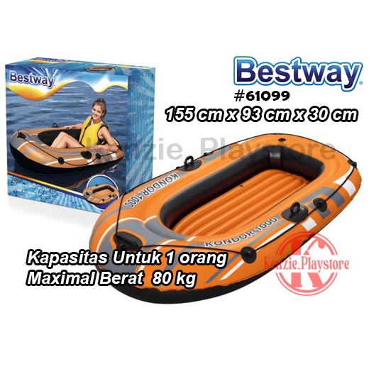 Jual Bestway 61099 Perahu Karet Hydro Force Raft - Asli Bestway Orange ...