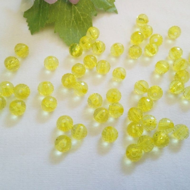 Jual Manik Akrilik Bulat Lampion 8mm 50gram Kuning - Bahan Aksesoris ...